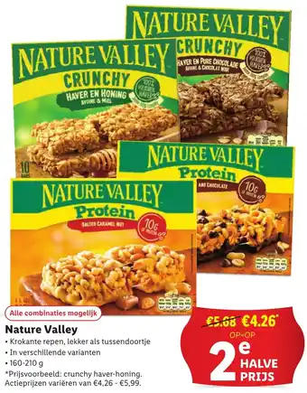 Lidl Nature Valley aanbieding