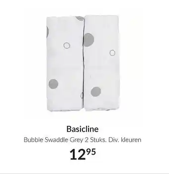 Babypark Basicline bubble swaddle grey aanbieding