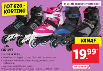 Lidl CRIVIT Inlineskates aanbieding