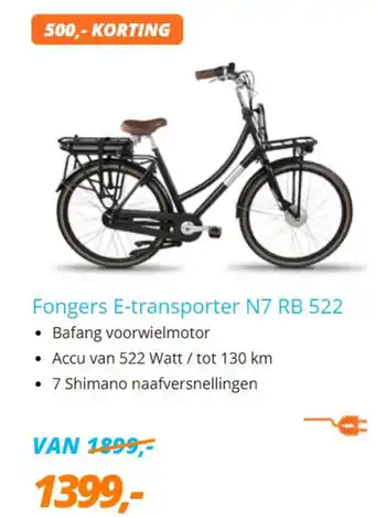 Matrabike Fongers E-transporter N7 RB 522 aanbieding