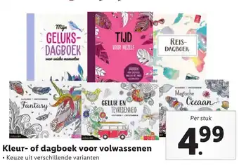 Lidl Kleur of dagboek voor volwassenen aanbieding