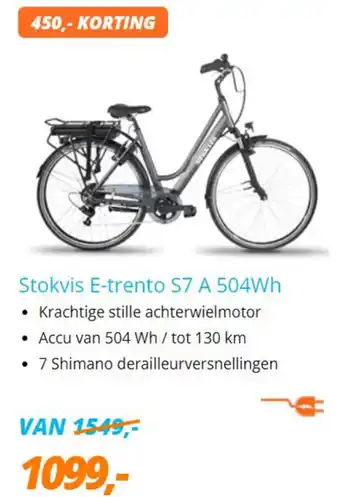 Matrabike Stokvis E-trento S7 A504Wh aanbieding