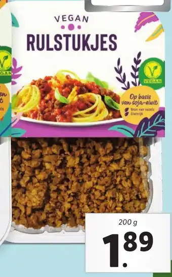 Lidl VEGAN RULSTUKJES 200g aanbieding