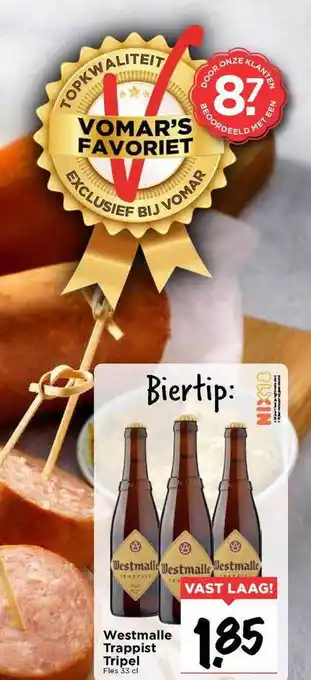 Vomar Voordeelmarkt Westmalle trappist tripel aanbieding