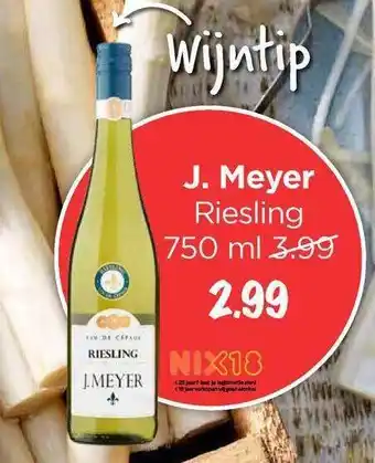 Vomar Voordeelmarkt J. meyer riesling 750ml aanbieding