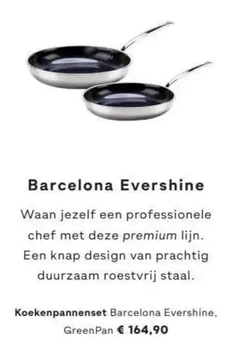 fonQ Koekenpannenset Barcelona Evershine, GreenPan aanbieding