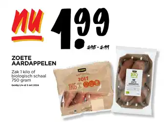 Jumbo ZOETE AARDAPPELEN 750g aanbieding