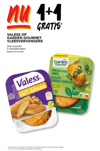 Jumbo VALESS OF GARDEN GOURMET VLEESVERVANGERS aanbieding