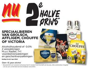 Jumbo SPECIAALBIEREN VAN GROLSCH, AFFLIGEM, CHOUFFE OF VICTORIA aanbieding