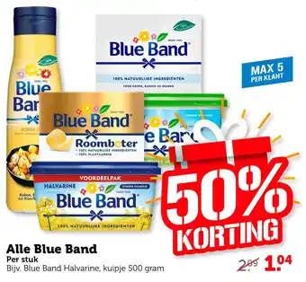 Coop Alle Blue Band 500g aanbieding