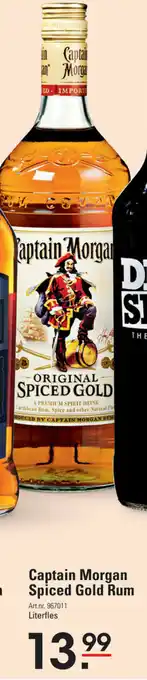 Sligro Captain Morgan Original Spiced gold 1L aanbieding