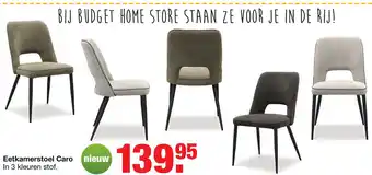 Budget Home Store Eetkamerstoel Caro In 3 kleuren stof. aanbieding