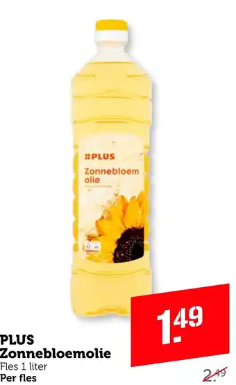 Coop PLUS Zonnebloemolie 1 liter aanbieding