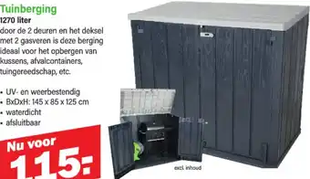 Van Cranenbroek Tuinberging 1270 liter aanbieding