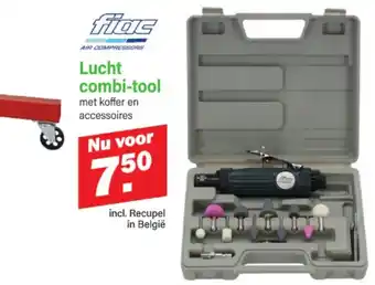 Van Cranenbroek Lucht combi-tool met koffer en accessoires aanbieding