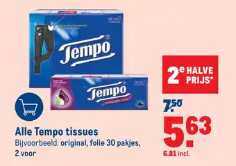 Makro Alle Tempo tissues aanbieding