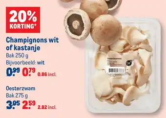 Makro Oesterzwam aanbieding