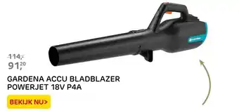 Praxis GARDENA ACCU BLADBLAZER POWERJET 18V P4A aanbieding