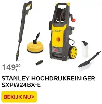 Praxis STANLEY HOCHDRUKREINIGER SXPW24BX-E aanbieding