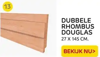 Praxis DUBBELE RHOMBUS DOUGLAS 27 X 145 CM. aanbieding