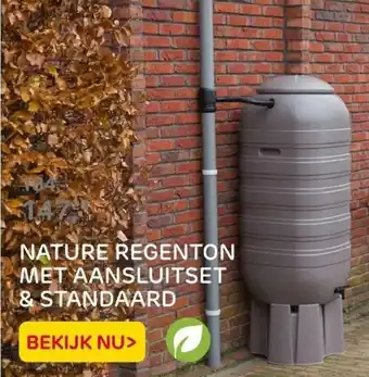 Praxis NATURE REGENTON MET AANSLUITSET & STANDAARD aanbieding