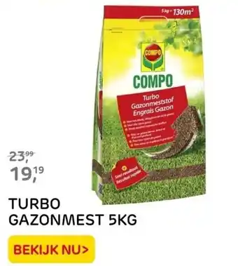 Praxis TURBO GAZONMEST 5KG aanbieding