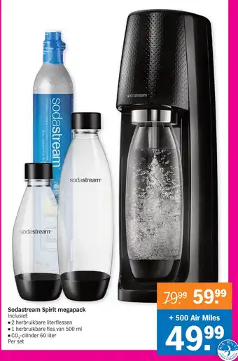 Albert Heijn Sodastream Spirit megapack 500ml aanbieding