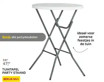 Praxis TUINTAFEL PARTY STAAND aanbieding