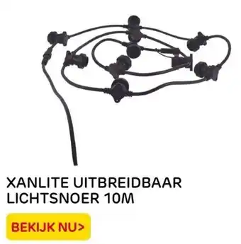 Praxis XANLITE UITBREIDBAAR LICHTSNOER 10M aanbieding