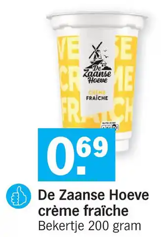 Albert Heijn De Zaanse Hoeve crème fraîche 200gram aanbieding