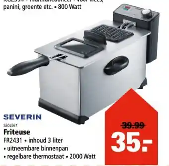 Marskramer Severin Friteuse 3L | FR2431 aanbieding