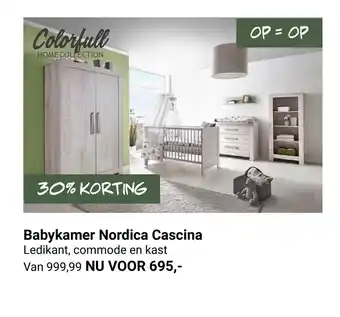 Van Asten BabySuperstore Babykamer Nordica Cascina aanbieding