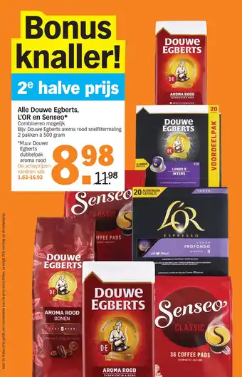 Albert Heijn Alle Douwe Egberts, L'OR en Senseo 500gram aanbieding