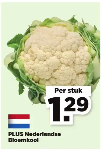 PLUS Nederlandse bloemkooi aanbieding