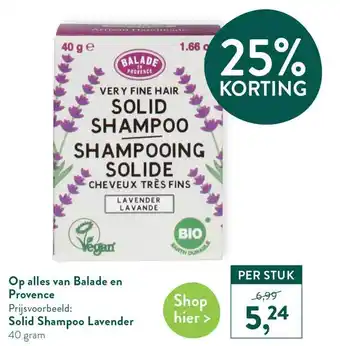 Holland & Barrett Op Alles Van Balade En Provence 25% Korting 40g aanbieding