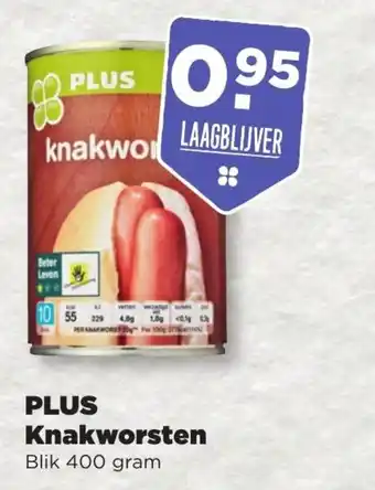 PLUS Knakworsten 400g aanbieding