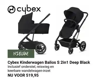 Van Asten BabySuperstore Cybex Kinderwagen Balios S2in1 Deep Black aanbieding