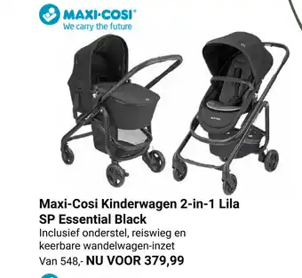 Van Asten BabySuperstore Maxi-Cosi Kinderwagen 2-in-1 Lila SP Essentail Black aanbieding