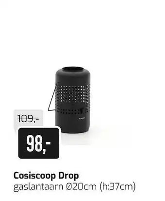 Kees Smit Cosiscoop Drop Gaslantaarn Ø20cm (h:37cm) aanbieding