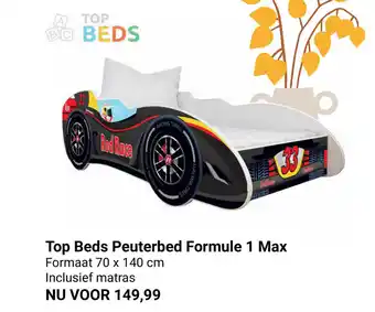 Van Asten BabySuperstore Top BEds Peuterbed Formule 1 Max 70 x 140cm aanbieding