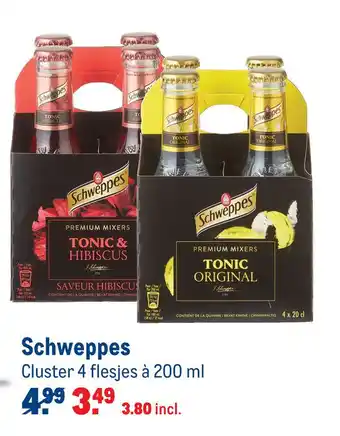 Makro Schweppes 200ml aanbieding