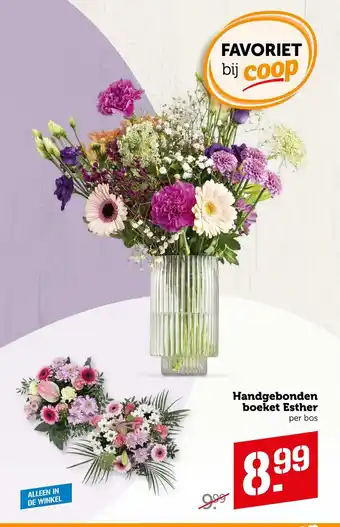 Coop Handgebonden boeket Esther aanbieding