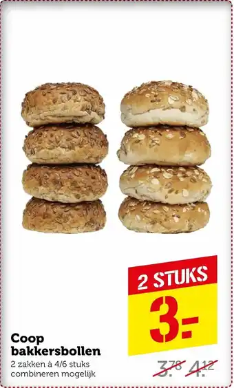 Coop Bakkersboilen aanbieding