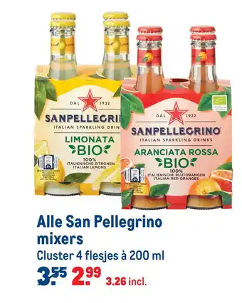 Makro Alle San Pellegrino mixers 200ml aanbieding