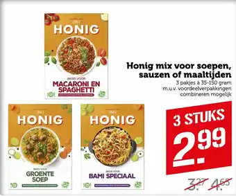 Coop Honig mix voor soepen, sauzen of maaltijden 35-150g aanbieding