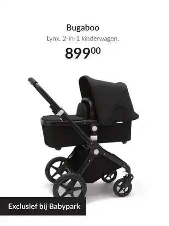 Babypark Bugaboo Lynx. 2-in-1 kinderwagen. aanbieding