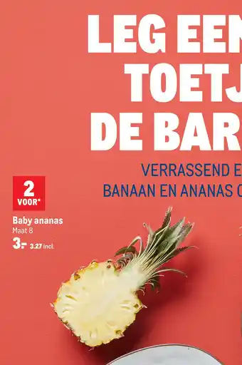 Makro Baby ananas aanbieding