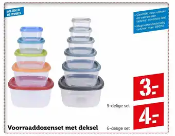 Coop Voorraaddozenset Met Deksel 5 delig set aanbieding