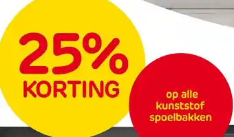 Praxis op alle kunststof spoelbakken aanbieding