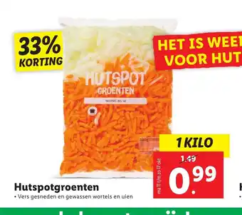 Lidl Hutspotgroenten 1 kilo aanbieding